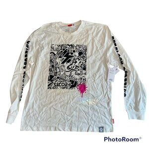 NWT New Nintendo Store San Francisco Splatoon Crossing Black Graffiti Graphic xl
